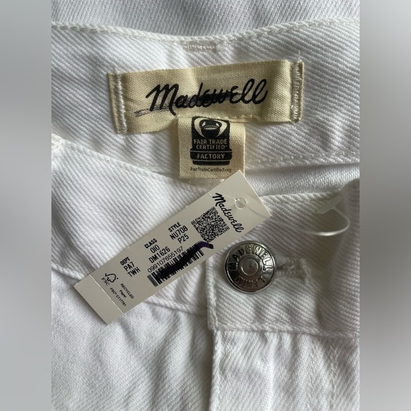 New Madewell Superwide-Leg Jeans White Size W25P - Picture 11 of 15